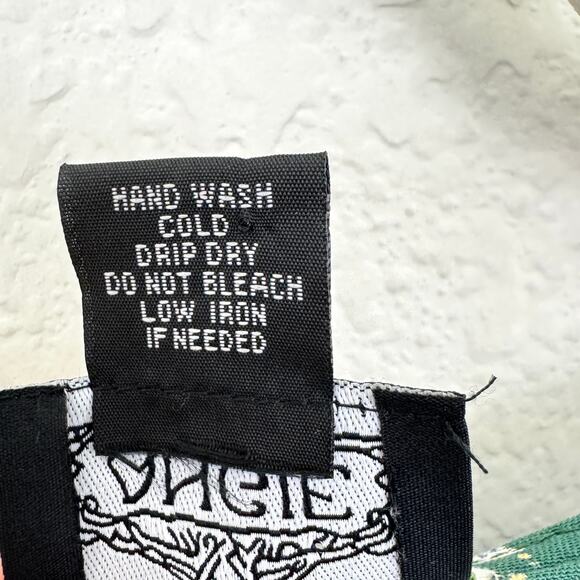 Angie Womens Blouse Top Size 1X Embroidered Floral Boho Flowy Wide Sleeve Green - Picture 6 of 7